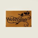 Welcome Kapı Önü Paspası - Bej - 40X60 Cm