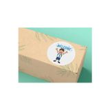 Welcome Sticker Hoş Geldiniz Etiketi Mat Yuvarlak Sticker Welcome To Our Opening 4 Cm (40 Adet)