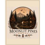 Welcome to Moonlit Pines: A Cozy, Curious, & A Little Haunted Coloring Book