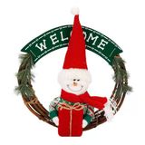 Welcome Yazılı Yeşil Dekoratif Kapı Süsü 38 cm