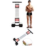 welcomein El Ayak Göğüs Yayı Çelik Yay Spor Aleti 3'ü 1 Arada Ayarlanabilir Yay Biceps Curl