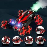 welcomein Oyuncak 2.4 Ghz Uzaktan Kumandalı Full Fonksiyon Drift Atan 8 Teker Buharlı Akrobat Araba (kırmızı ve mavi iki renk seçeneği) (kırmızı)