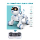 welcomein Oyuncak 30 Fonksiyon Uzaktan Kumandalı Şarjlı Sesli Işıklı Dokunma Algılama Programlama Robot Köpek