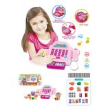 welcomein Oyuncak Işıklı Ve Sesli YazarKasa (Aksesuarlı) Hesap Makinası Barkod Okuyucu Alışveriş Set pilhediye