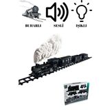 welcomein Oyuncak Sesli Işıklı Ve Buharlı Tren 15 Parça Oyun Buhar Atan Klasik Classic Sesli Tren 4 Vagonlu