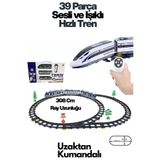 welcomein Oyuncak Uzaktan Kumandalı 39 Parça Sesli ve Işıklı 308 Cm Ray Uzunluğunda Hızlı Tren Seti