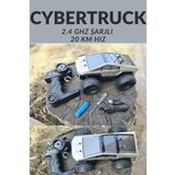 welcomein Oyuncak Uzaktan Kumandalı Işıklı 2.4 Ghz Şarjlı Rock Crawler Tesla Cybertruck 20 Km Hız Yapan Araba