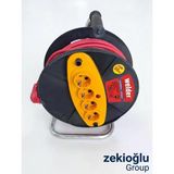 Welder Makaralı Seyyar Uzatma Kablosu 3X1,5 Mm 50 Metre Kablo Elektrik Uzatma Makarası 4 Girişli