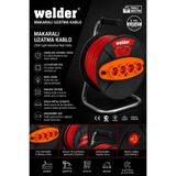 Welder Makaralı Uzatma Kablosu 3x2.5 50 Metre