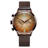 Welder Moody Paslanmaz Çelik Hasır Çift Zamanlı Saat Tarihi 38mm