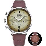 Welder WWRC554 Erkek Kol Saati - Gümüş - Bordo