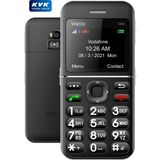 Welio Wkey T200 Tuşlu Cep Telefonu Kameralı Asker Telefonu Yaşlı Cep Telefonu (Kvk Garantili) - 32 MB - Siyah - Gri