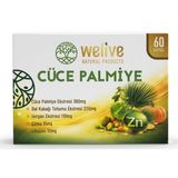 Welive Cüce Palmiye Ekstresi Kapsül, Bal Kabağı Tohumu, Isırgan, Çinko ve Likopen ile, 60 Kapsül