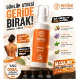Welive Masaj Kremi, Shea Butter ve Lavanta Yağı ile, Tüm Cilt Tipleri için, 200 ml