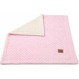 Welkın Bebek Battaniye 90X100 cm Wellsoft Polar Nohut Battaniye - Pembe - 90 x 100 cm