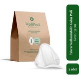 Well Pad Organic Tekrar Kullanılabilir Kadın Hijyenik Pedi Gece 2 Li
