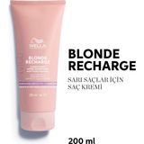 Wella 200 ml Professionals Invigo Blonde Recharge Cool Blonde Nötrleştirici Mor Saç Kremi