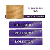 Wella 9/3 Altın Sarısı 3x50 ml Saç Boyası