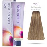 Wella Illumina 7/81 Orta İnci Küllü Kumral 60 ml Saç Boyası