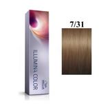 Wella Illumina Super 7/31 Medium Gold Ashy Auburn Hair Dye 60 Ml