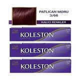 Wella Kızıl 3/66 Patlıcan Moru 3x50 ml Saç Boyası