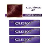 Wella Kızıl 4/6 Viyole 3x50 ml Saç Boyası
