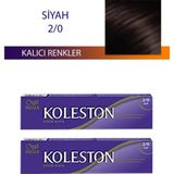 Wella Koleston 2/0 Siyah 2 Adet Single Tüp Saç Boyası