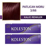 Wella Koleston 3/66 Patlıcan Moru 2 Adet Single Tüp Saç Boyası