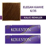 Wella Koleston 6/35 Elegan Kahve 2 Adet Single Tüp Saç Boyası