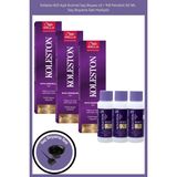 Wella Koleston 8/0 Açık Kumral 3’lü Tüp Boya + 3’lü %9 Oksidan Boyama Seti (Hediyeli)