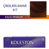 Wella Koleston Çikolata Kahve 6/7 Kalıcı Saç Boyası 60 ml Parlak Renkler ve Mükemmel Beyaz Kapatma