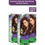 Wella Koleston Koleston Naturals Saç Boyası 5/0 Açık Kahve X3'lü Set