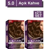 Wella Koleston Koleston Supreme Kit Saç Boyası 5/0 Açık Kahve X2 Adet