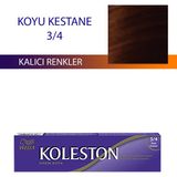 Wella Koleston Koyu Kestane 3/4 Krem Saç Boyası Kalıcı Renkler ve Mükemmel Beyaz Kapatma