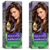Wella Koleston Naturals 5-0 Açık Kahve 2 Adet Saç Boyası