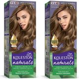 Wella Koleston Naturals 7-1 Küllü Kumral 2 Adet Saç Boyası