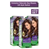 Wella Koleston Naturals Açık Kahve 3'lü 5/0 Saç Boyası