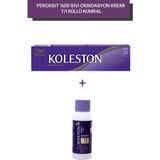 Wella Koleston Peroksit 09% Sıvı Oksidasyon Kremi+Koleston Single Tüp Saç Boyası 7/1 Küllü Kumral