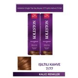 Wella Koleston Single Tüp Saç Boyası 7/77 Işıltılı Kahve X2 Adet