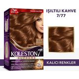 Wella Koleston Supreme 7/77 Işıltılı Kahve Saç Boyası Krem Formda Uzun Süre Kalıcı Renk