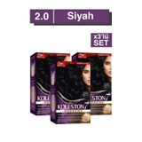 Wella Koleston Supreme Kit Saç Boyası 2/0 Siyah X3 Adet