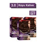 Wella Koleston Supreme Kit Saç Boyası 3/0 Koyu Kahve X3 Adet