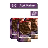 Wella Koleston Supreme Kit Saç Boyası 5/0 Açık Kahve X3 Adet