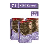 Wella Koleston Supreme Kit Saç Boyası 7/1 Küllü Kumral X3 Adet