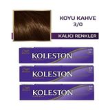 Wella Kumral Sarı 3/0 Koyu Kahve 3x50 ml Saç Boyası