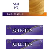Wella RYL-4KLT403-90 Koleston 2 Adet Single Sarı 9/0 Tüp Saç Boyası