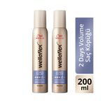 Wella Wellaflex 2 Days Volume 2 Gün Boyunca Hacim Veren Saç Köpüğü Extra Strong Hold 200 ML - 4/5 Hold 2X