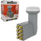 Wellbox Lnb Sekizli 8'li (Octo) Lnb 0.1db 3D Ready 4K Ultrahd WXL-208
