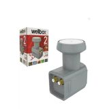 wellbox Ultra HD 4 K 3D Destekli Çift Çıkışlı LNB Yüksek Sinyal Desibelli Sert Plastik Su Gecirmez