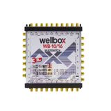 wellbox Yüksek Sinyal Toplama Özellikli 16 Daireli Merkezi Uydu Santralı Adaptör Dahil Multiswitch 10/16